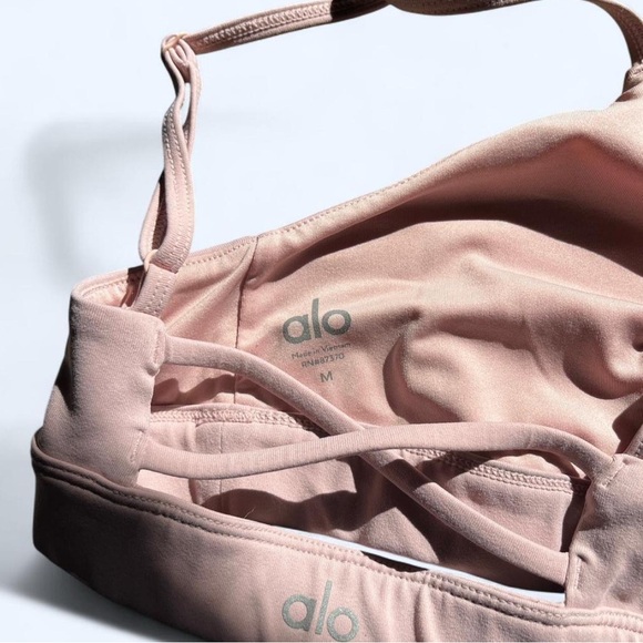 ALO Yoga Soft Pink Bralette - Picture 3 of 3